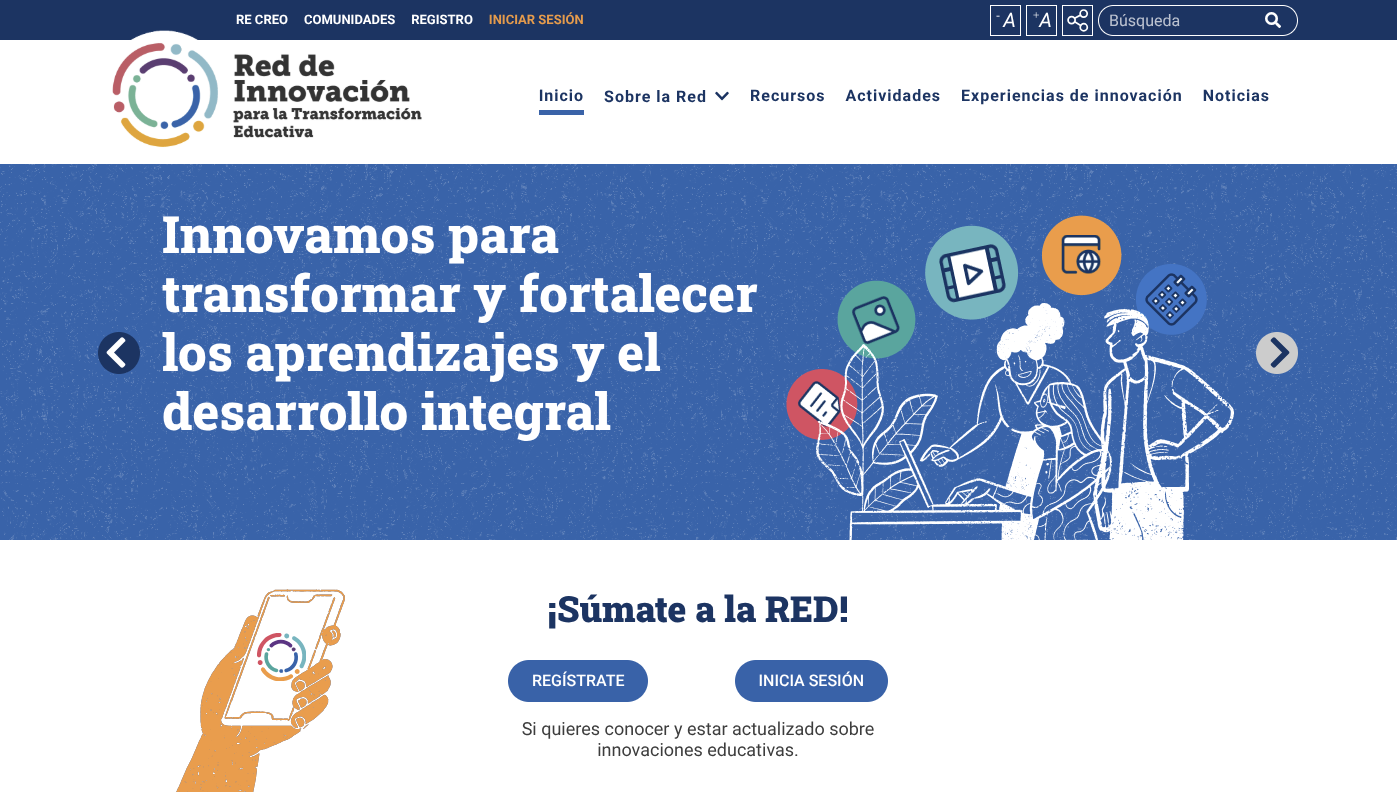 Portada www.redinnovacioneducativa.cl