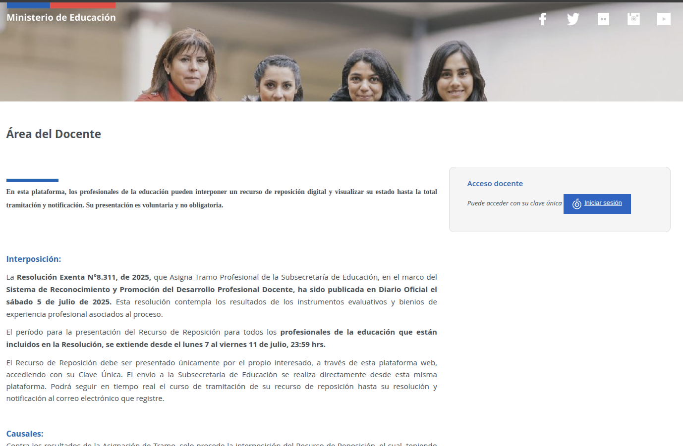 Portada recurso de reposición
