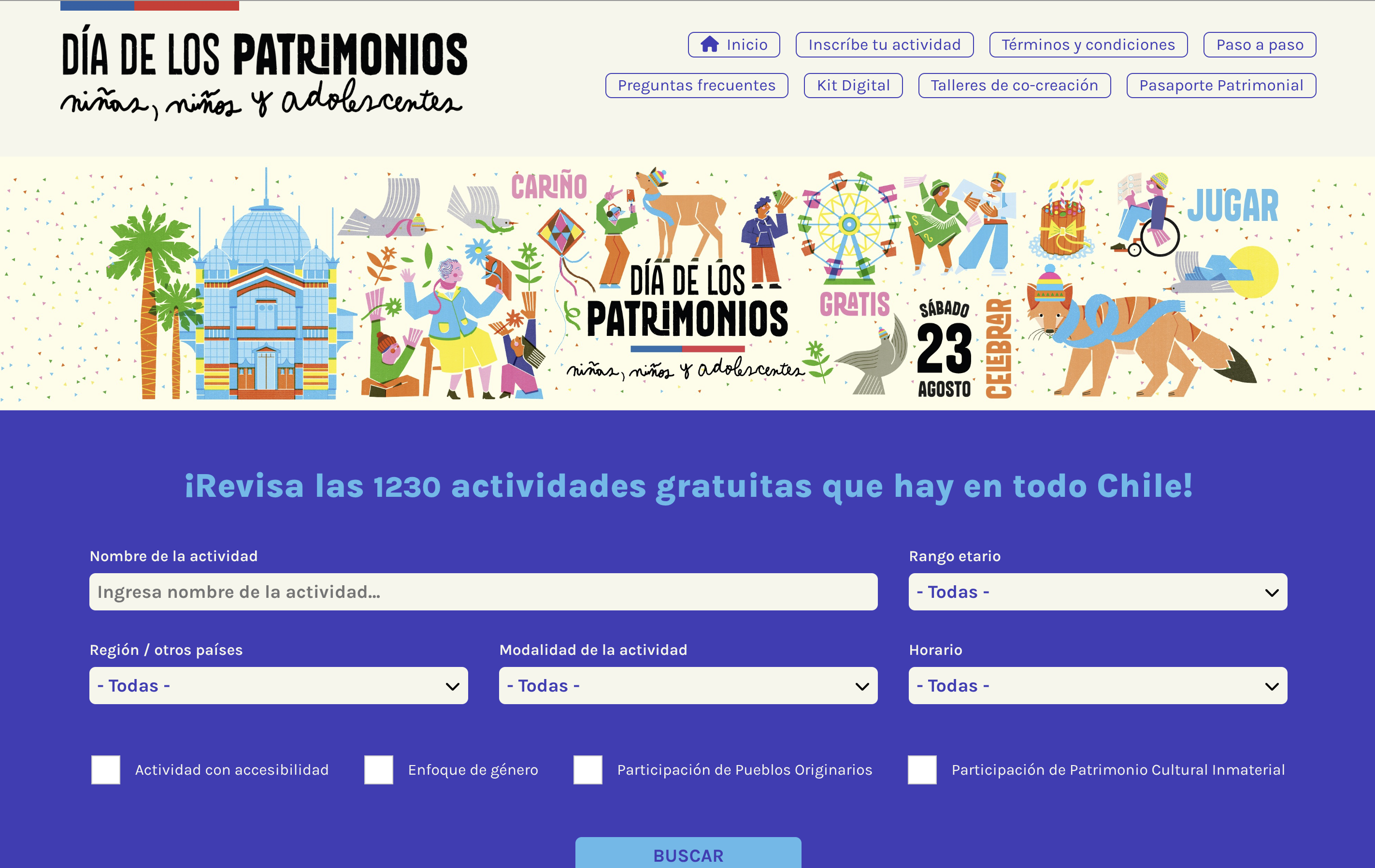 Portadilla Día de los Patrimonios de Niñas, Niños y Adolescentes 2025