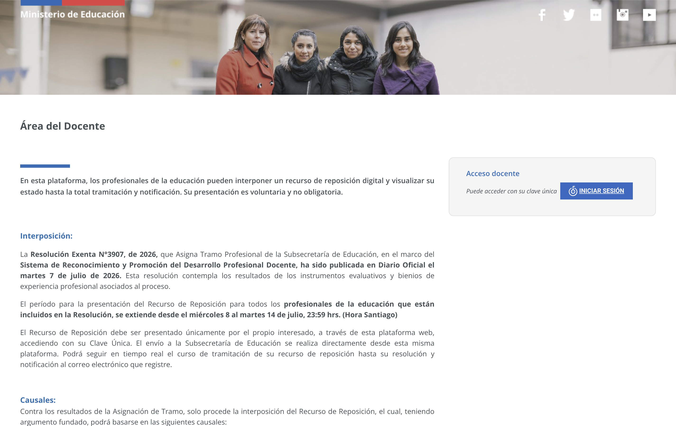 Portada recurso de reposición