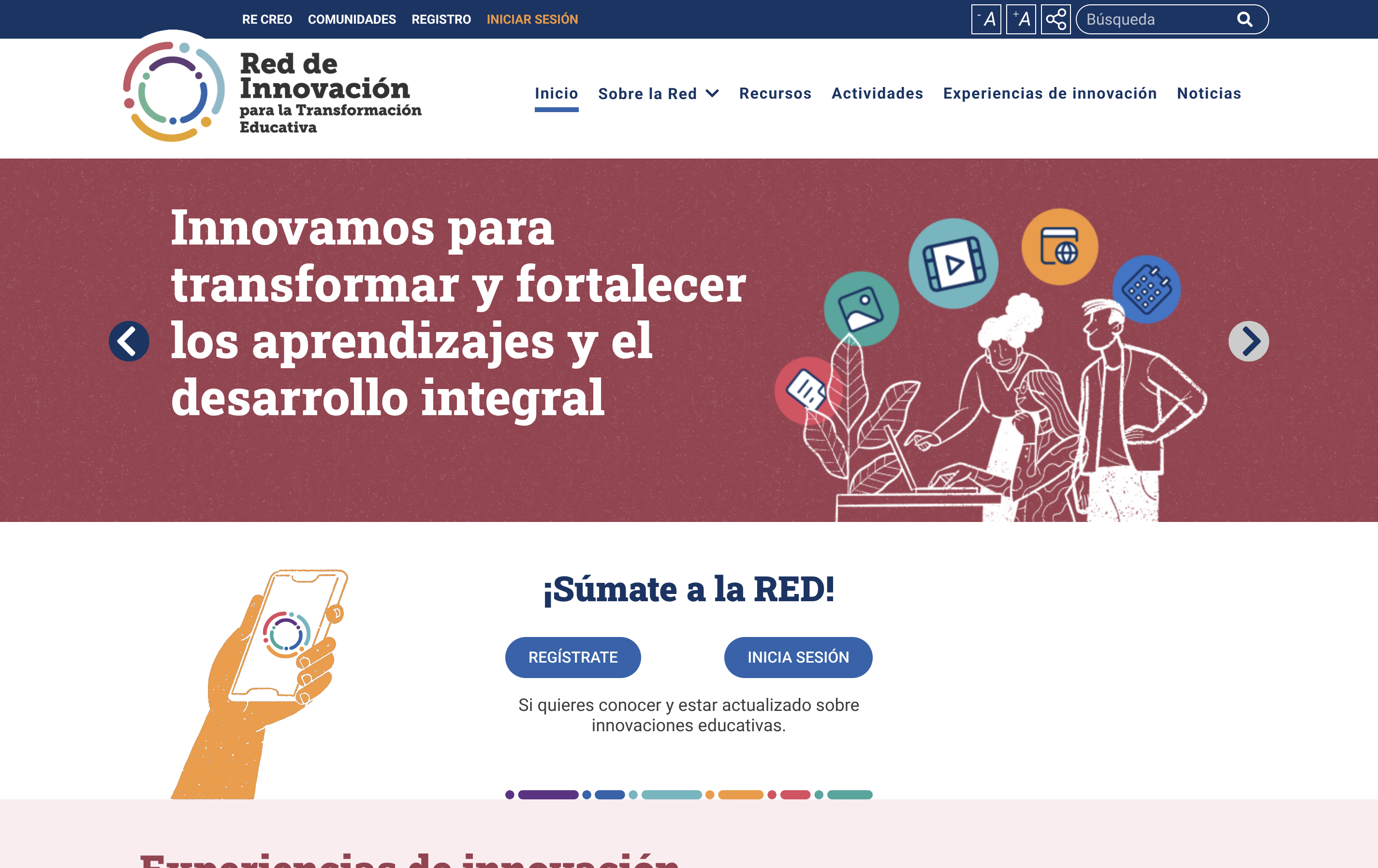 Portada www.redinnovacioneducativa.cl
