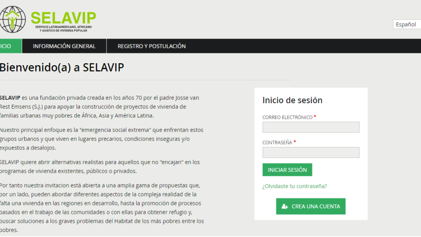 pantalla de Selavip